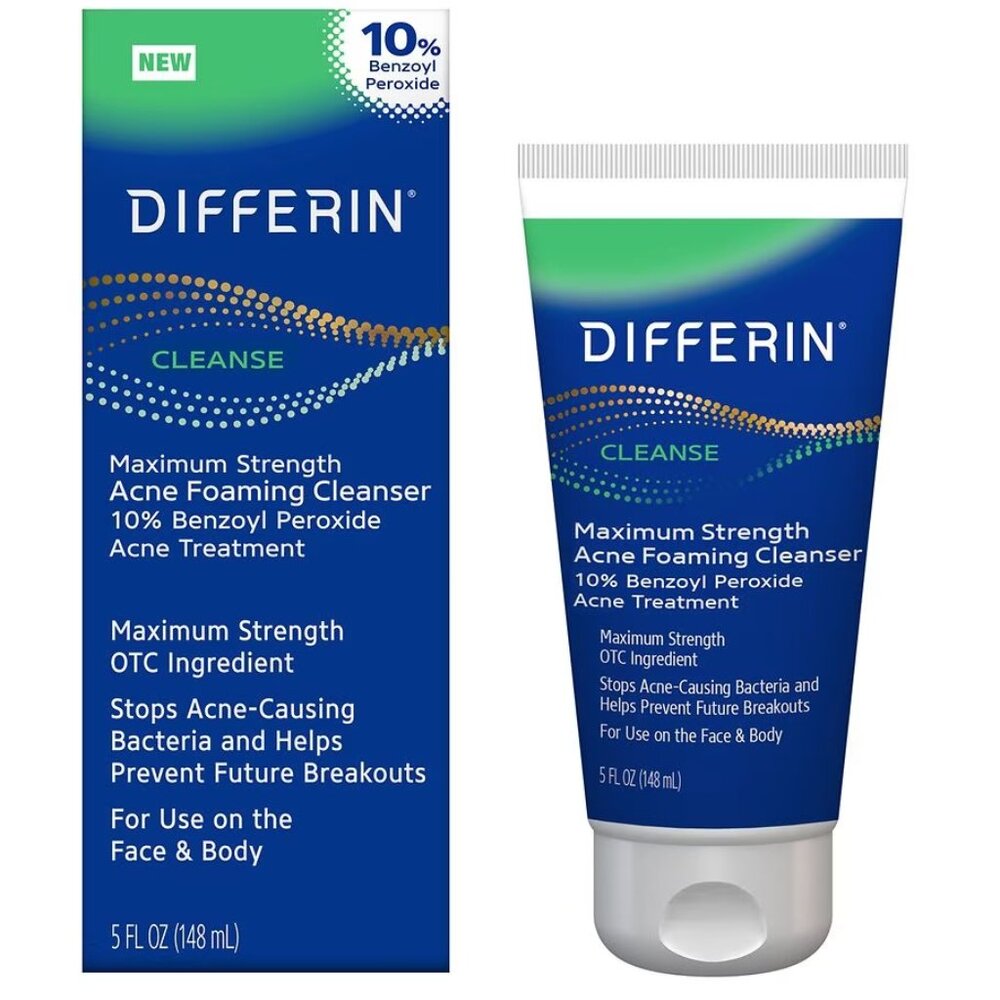 Differin Maximum Strength Acne Foaming Cleanser with 10% Benzoyl Peroxide5.0 fl